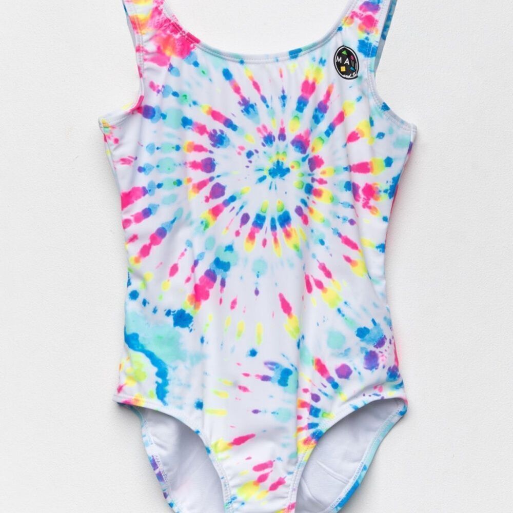 Maui and Sons‎ GIRLS VACAY ONE PIECE SWIMSUIT Blue M NWT